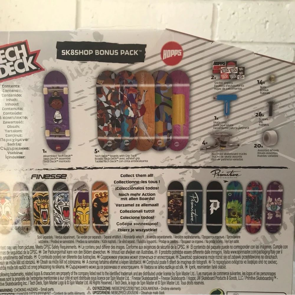 Tech Deck Sk8shop Bonus Pack 6 Skateboards NEW Fingerboards